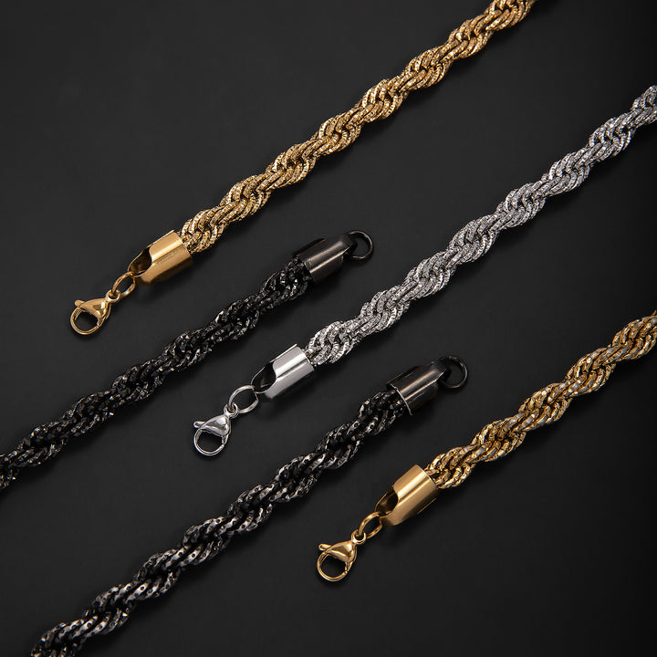 Braided Gold Statement Bracelet Stornfield
