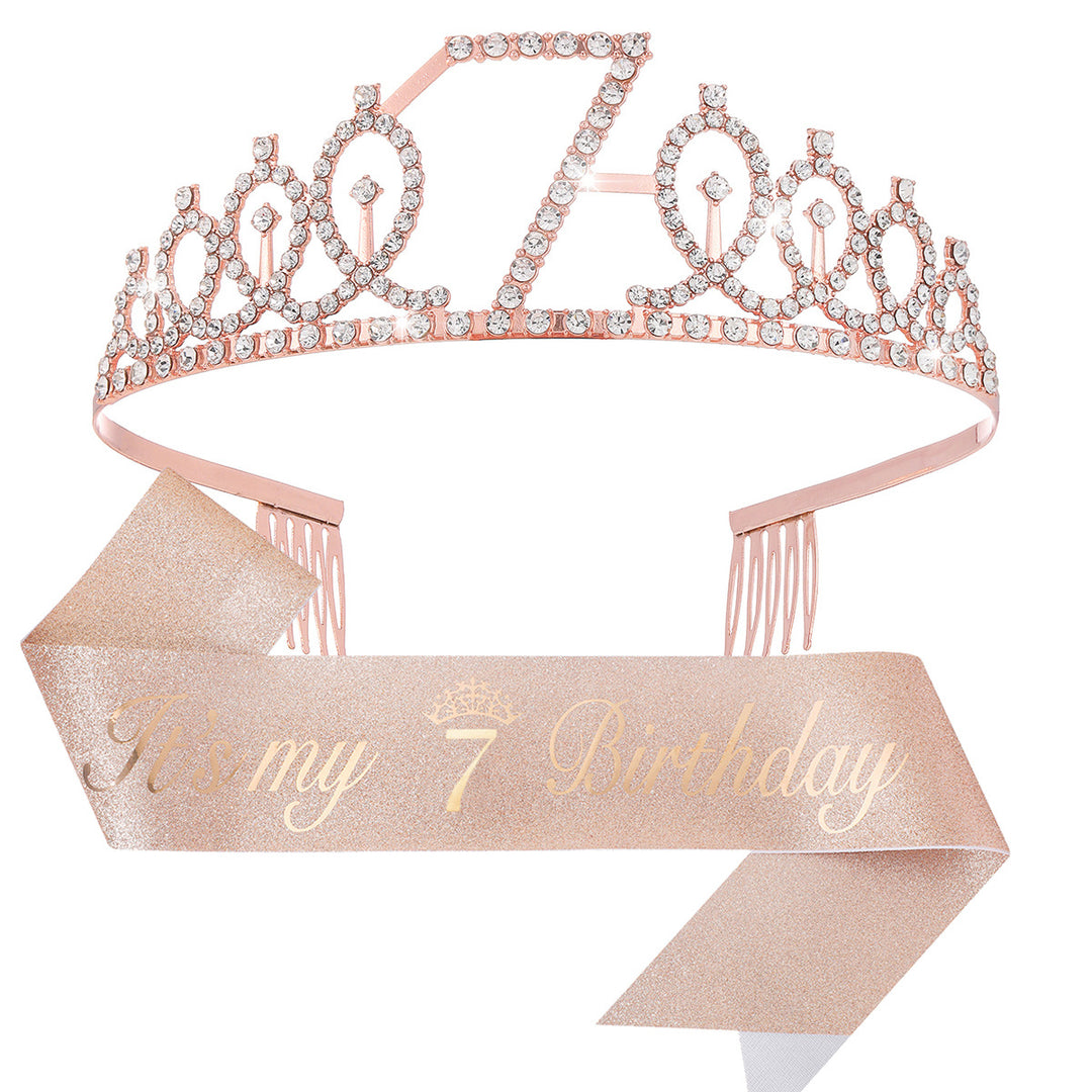 Ladies Crystal Princess Crown with 30 & Fabulous lettering Stornfield