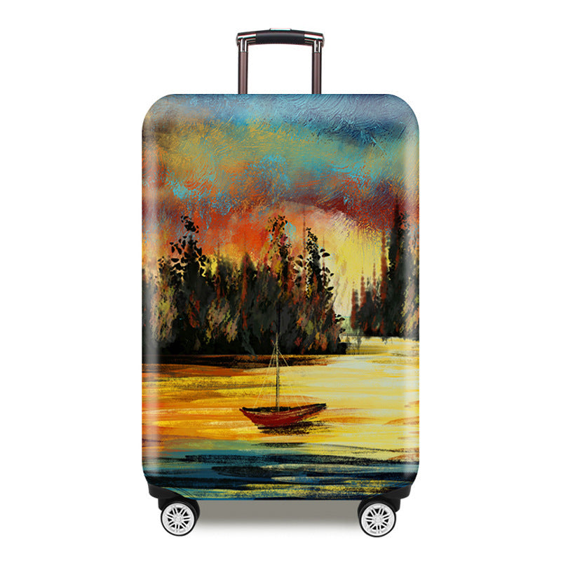 Artistic Cityscape Hard Shell Suitcase Stornfield