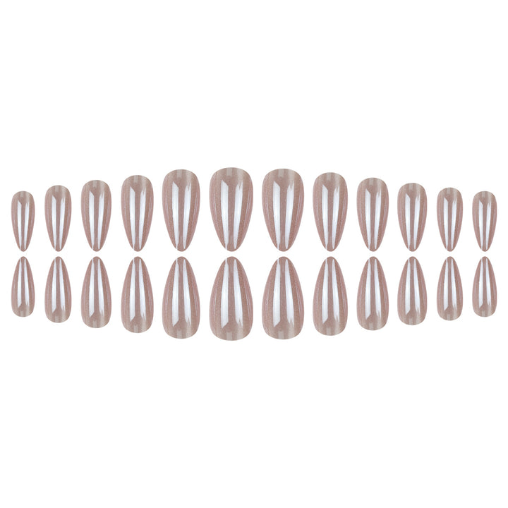Elegant Glossy Stiletto Press-On Nails Stornfield