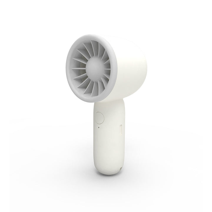 Unisex mini compact pocket fan with rechargeable battery, one-button operation and quiet DC motor Stornfield