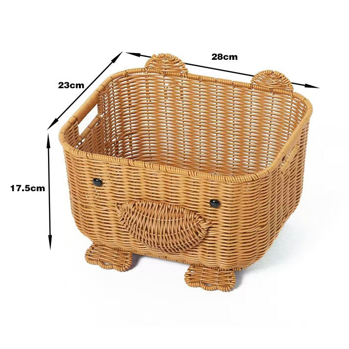 Adorable Decorative Animal Face Storage Basket Stornfield