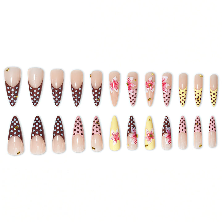 Decorative Stiletto Press-On Nail Extensions Stornfield 1787913981