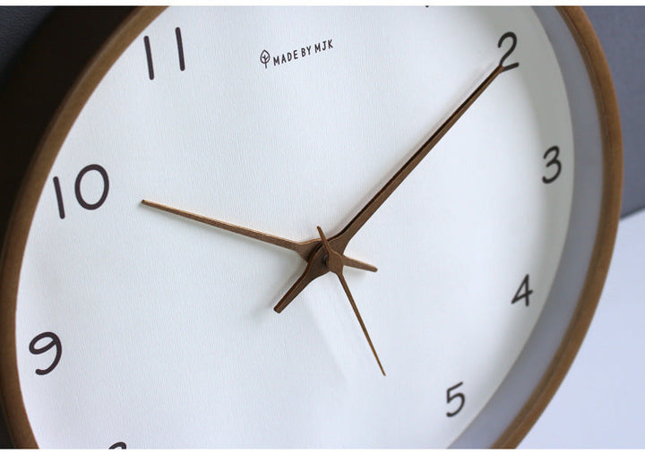 Stornfield | Simple Solid Wood Analog Wall Clock for Home – Timeless and Elegant!