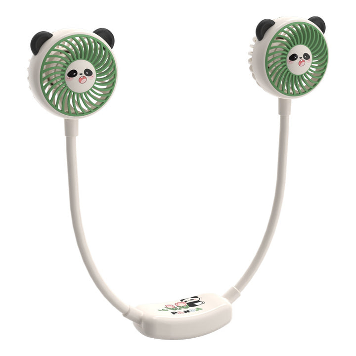 Unisex Portable Double Fan in Panda Design Stornfield