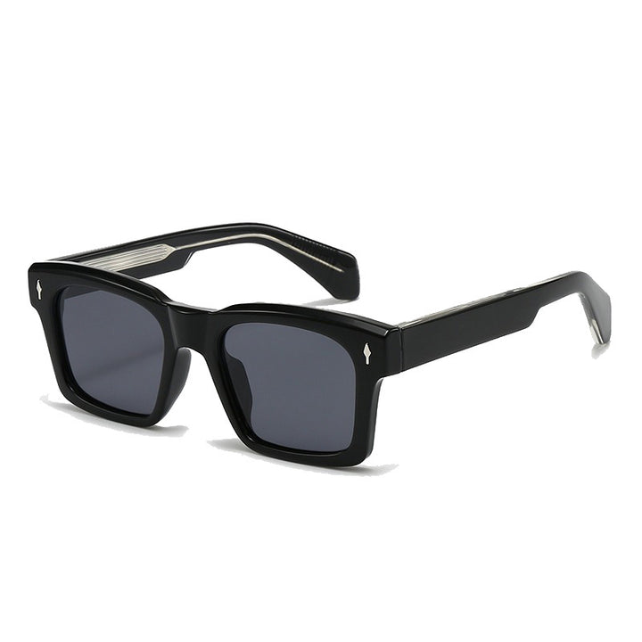 Women's Fashion Square Sunglasses with Trendy Transparent Frame Stornfield