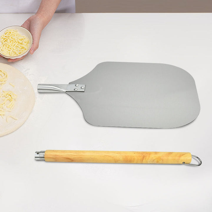 detachable wooden handle stainless steel pizza peel paddle for ovens and grills Stornfield