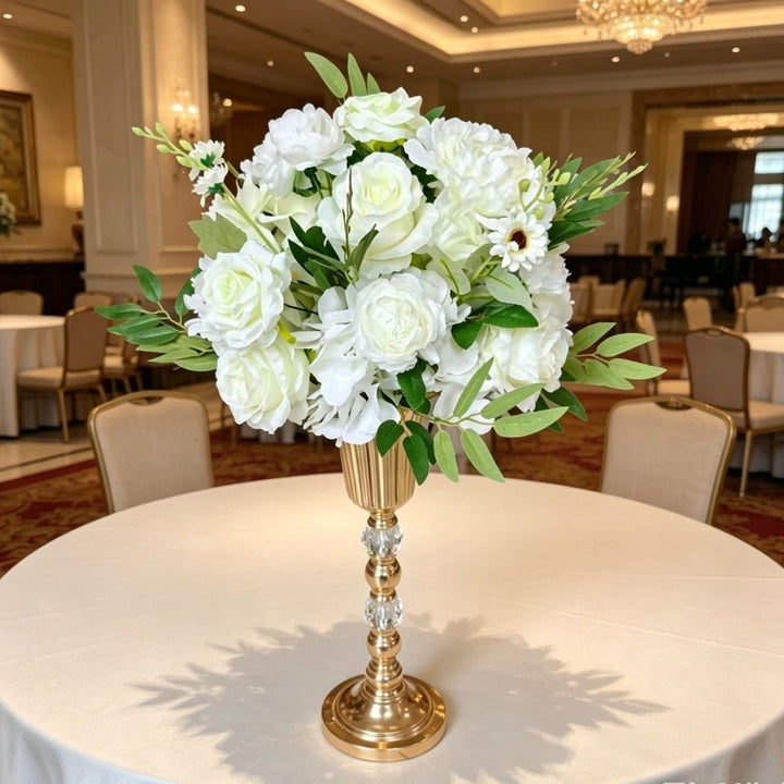 Luxurious Floral Arrangement with Decorative Stand