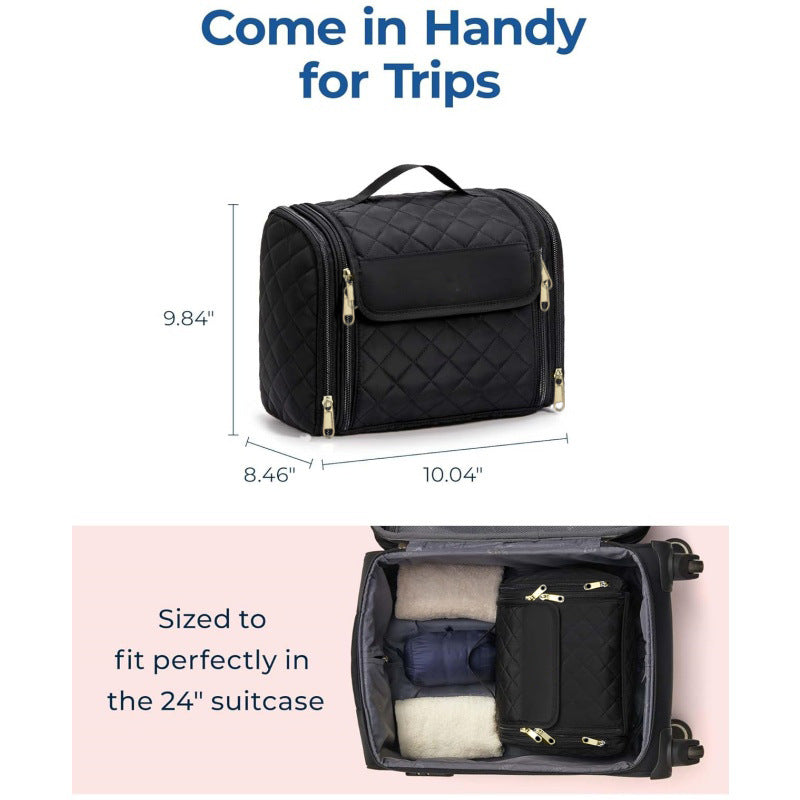 Cosmetic organizer with multiple compartments and practical hanging option Stornfield