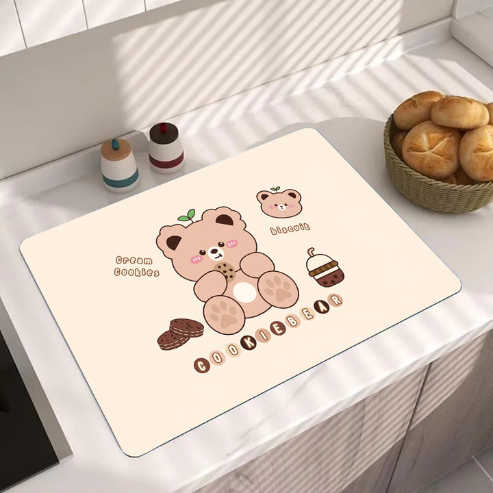 Cute Cartoon Food-Themed Kitchen Mat Stornfield