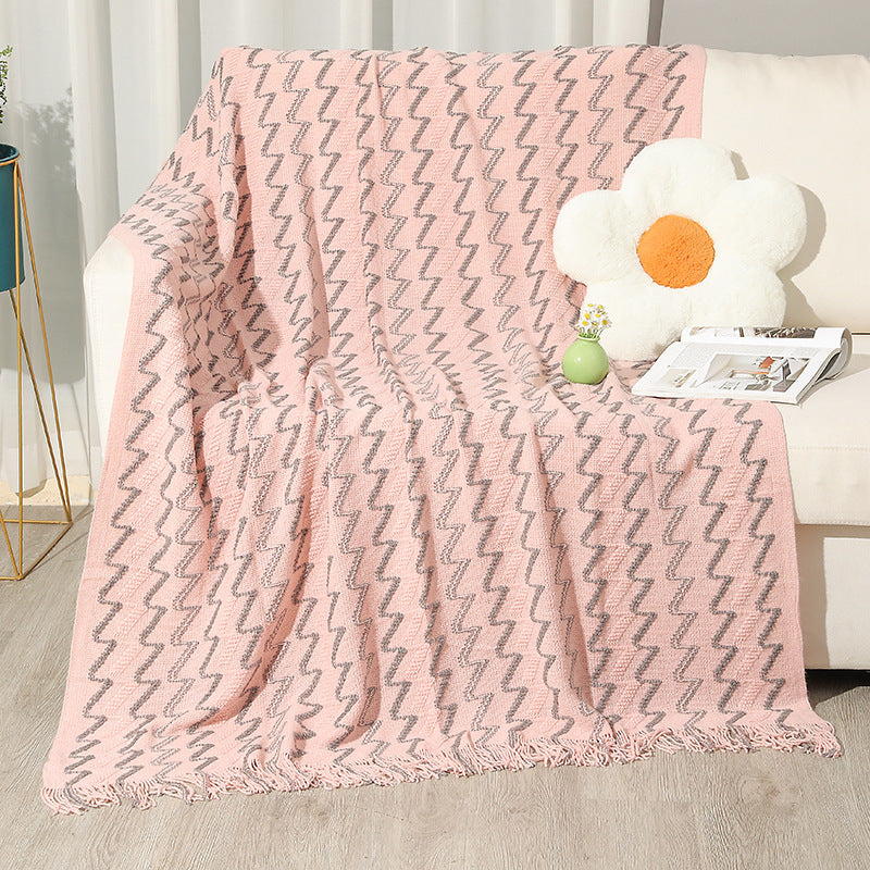 Women's Decorative Zigzag Knit Blanket Stornfield