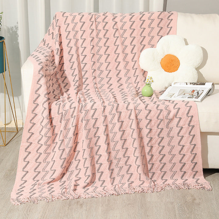Women's Decorative Zigzag Knit Blanket Stornfield
