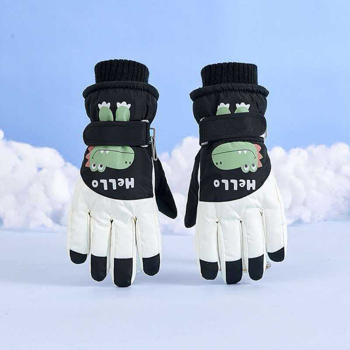 Children's Fun Dinosaur-Themed Snow Gloves Stornfield