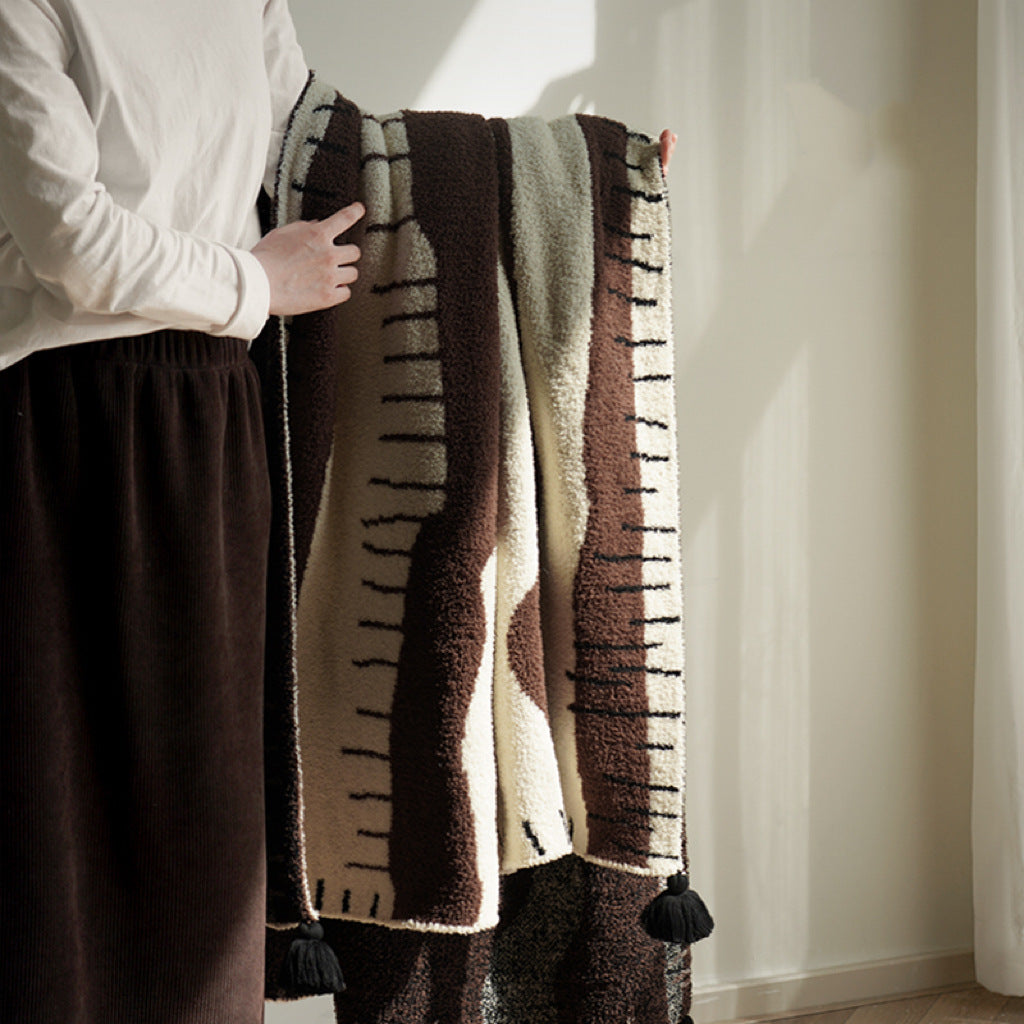 Plush Fabric Decorative Throw Blanket Stornfield