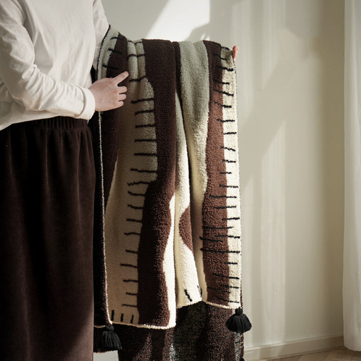 Plush Fabric Decorative Throw Blanket Stornfield