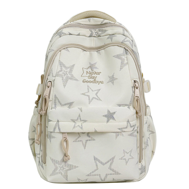 Stylish Star-Embellished School Backpack Stornfield