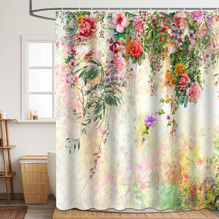 Floral Patterned Bathroom Shower Curtain Stornfield