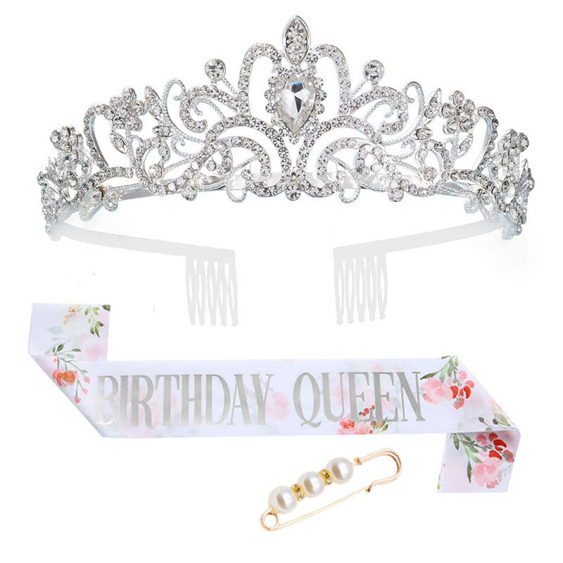 Women's Festive Crown with Elegant Sash Stornfield