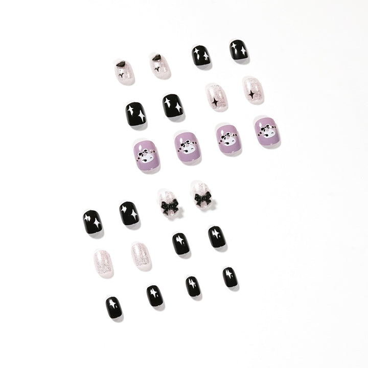 Artful Nail Extensions with Glamorous Accents Stornfield
