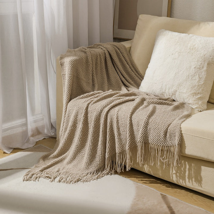 Chunky Knit Throw Blanket
