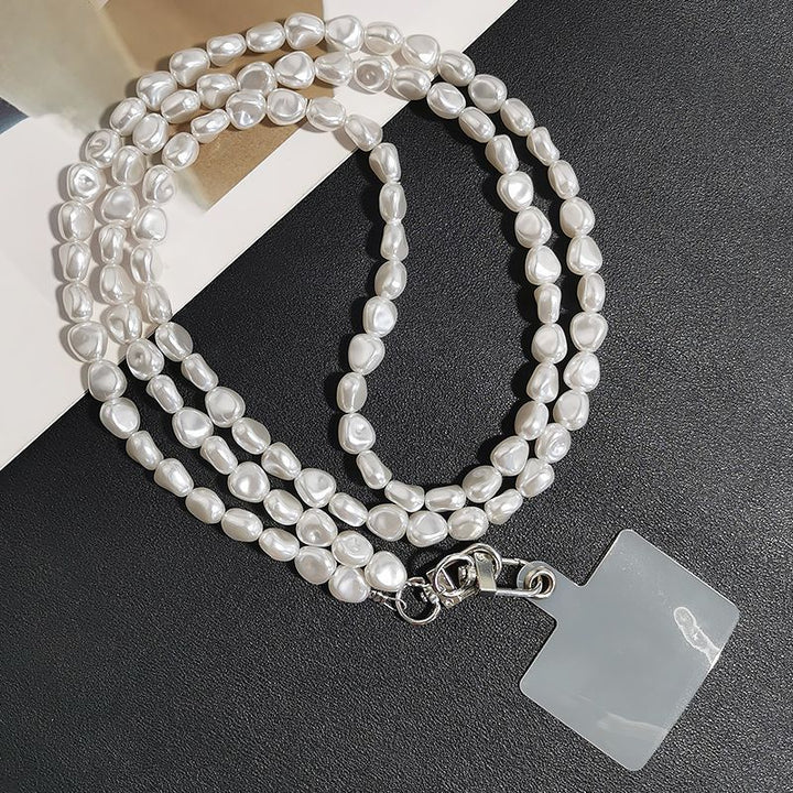 Elegant Layered Pearl Chain Necklace Stornfield