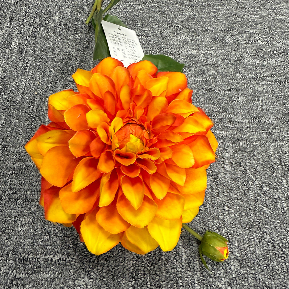 Exquisite Faux Dahlia Floral Stem