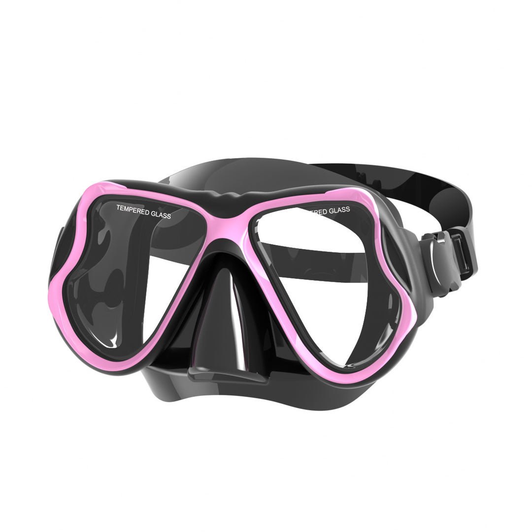 Diving mask with wide field of vision and impact-resistant design Stornfield