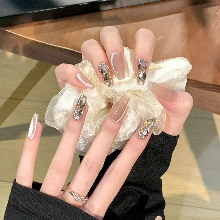 Premium Glittering Press-On Nail Extensions Stornfield