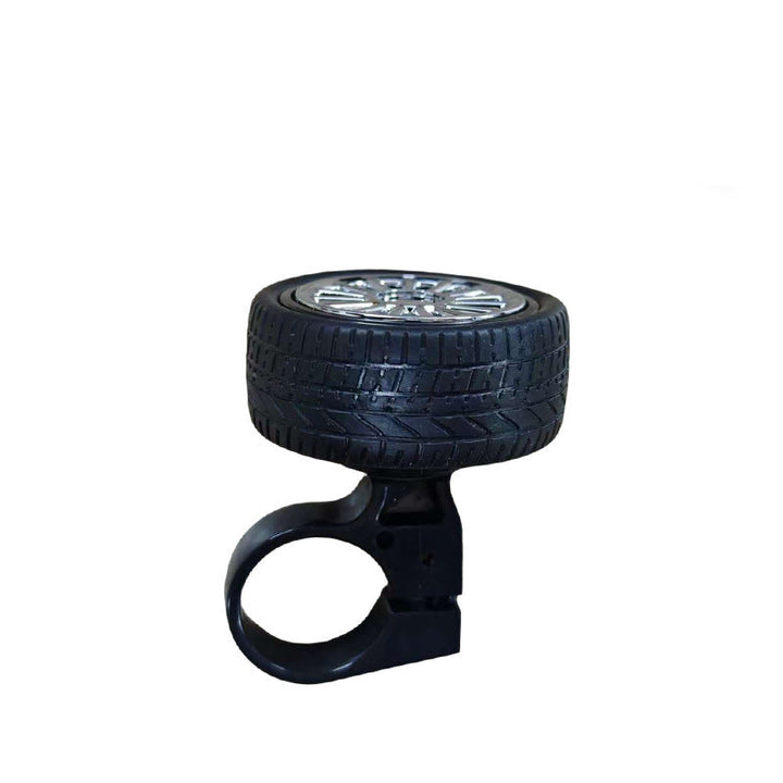 novelty wheel-shaped bicycle bell with adjustable handlebar clamp Stornfield