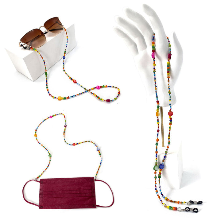 Colorful Beaded Eyewear Retainer Chain Stornfield