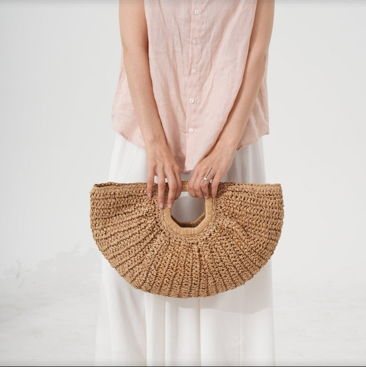 Designer Bast handbag with unique cut Stornfield