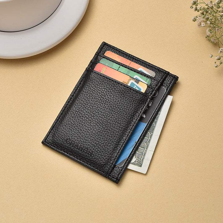 Premium Textured Leather Card Holder Stornfield