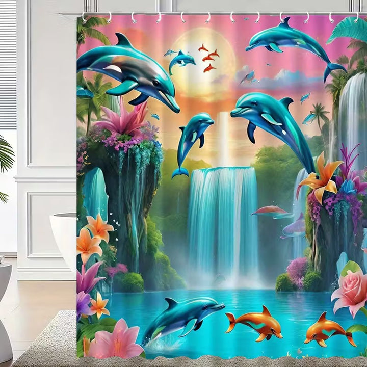 Coastal Scene Shower Curtain Stornfield