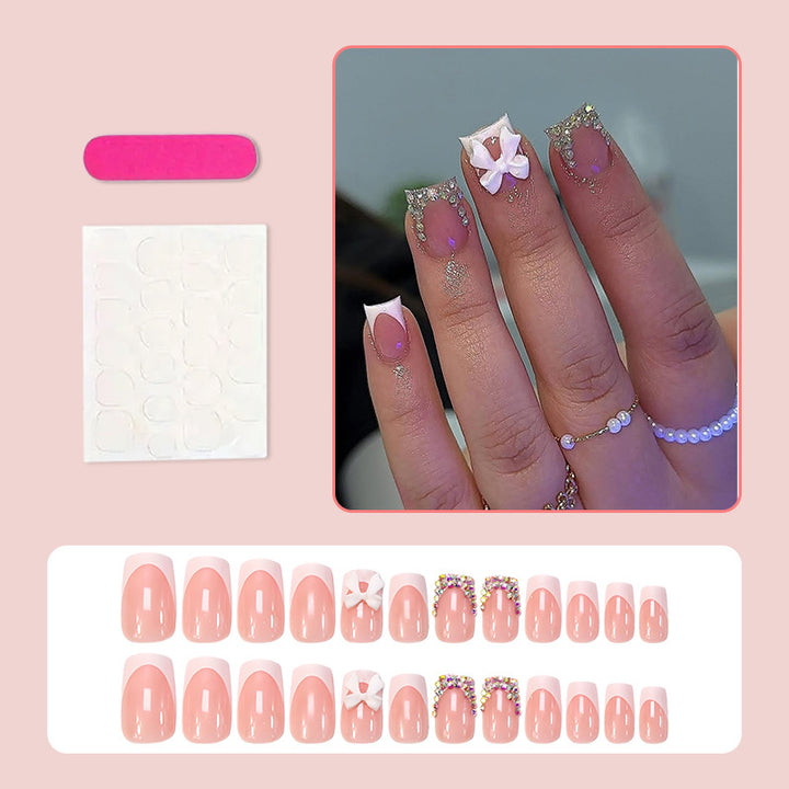 Artificial Nail Set with Glamorous Embellishments Stornfield