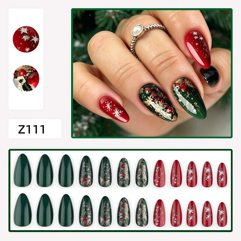 Artificial nails in festive Christmas design Stornfield 1787298787