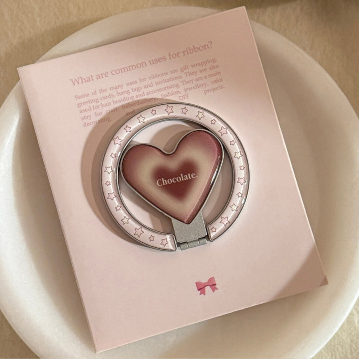 Heart-shaped hand mirror with star design Stornfield
