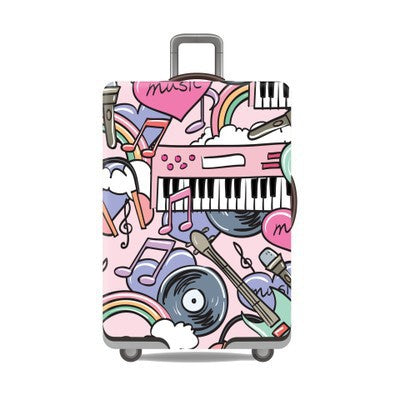 Tropical Leaf Print Hard Shell Luggage Stornfield