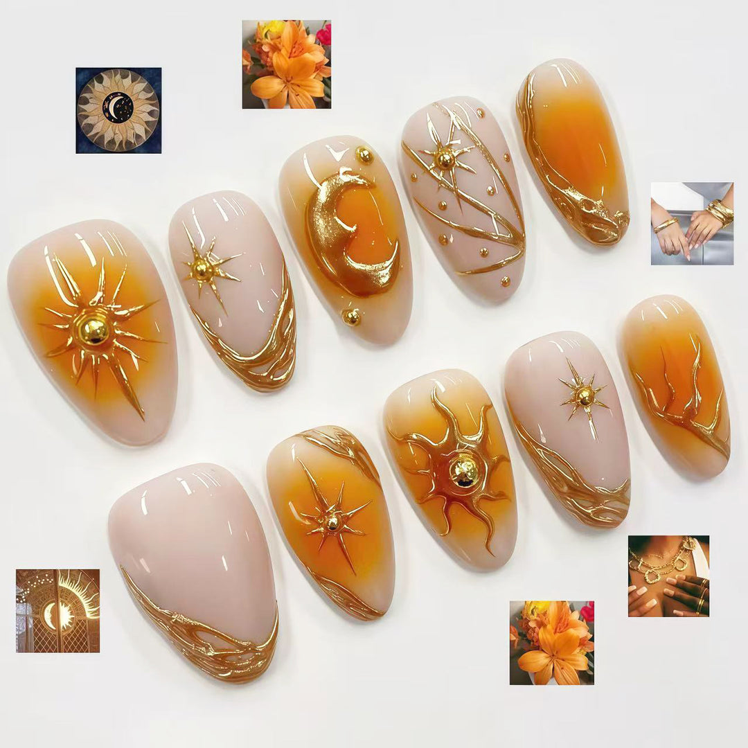 Decorative Press-On Nail Art Set 1790746065