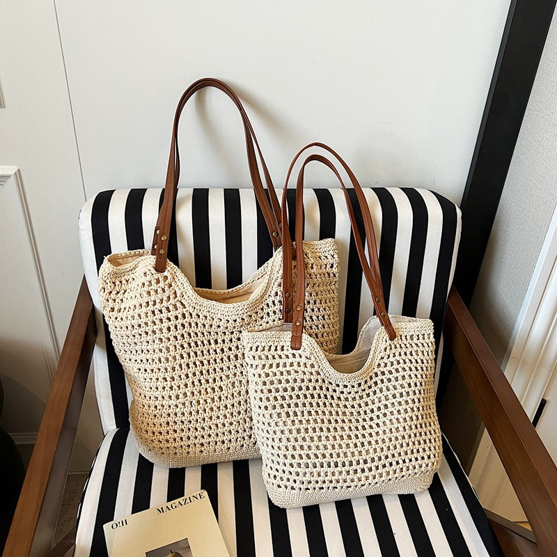 Handwoven Seagrass Beach Tote