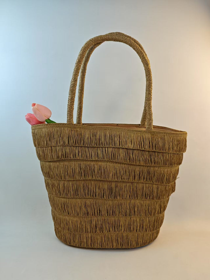 Beach basket with classic sun protection Stornfield