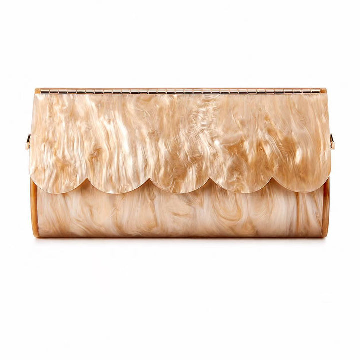 Sculpted Shell Clutch