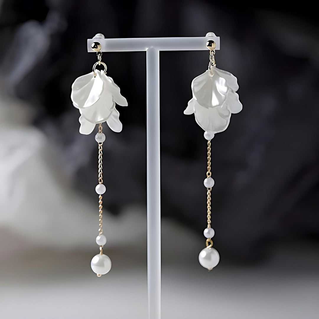 Floral Leaf Drop Earrings Stornfield