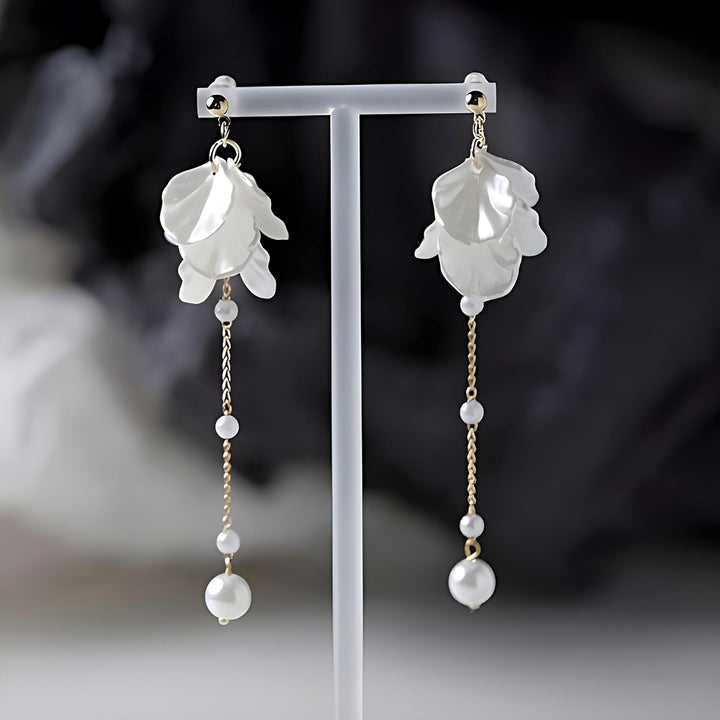 Floral Leaf Drop Earrings Stornfield