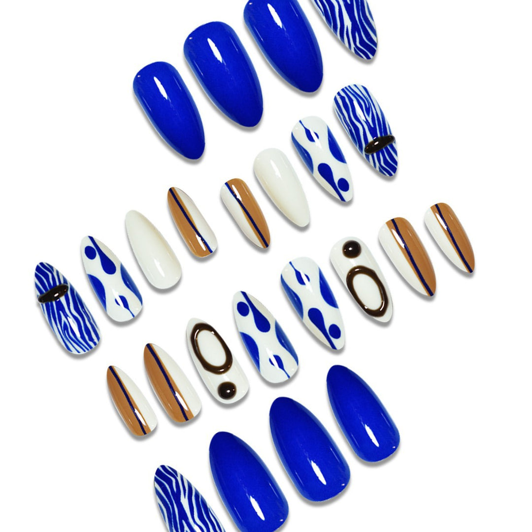 Artistic Decorative Press-On Nail Enhancements Stornfield