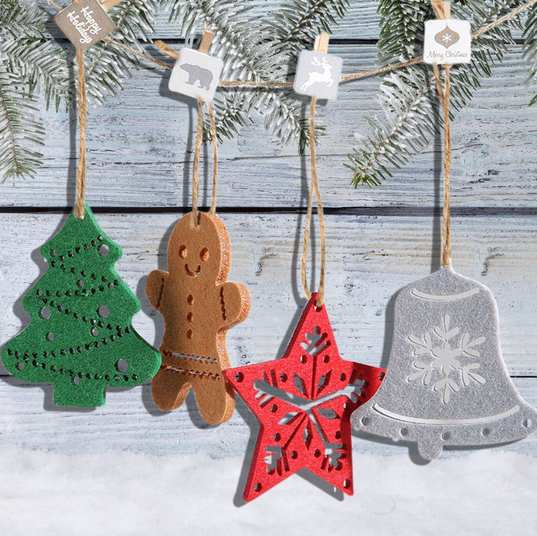 Decorative Christmas star pendant made of felt