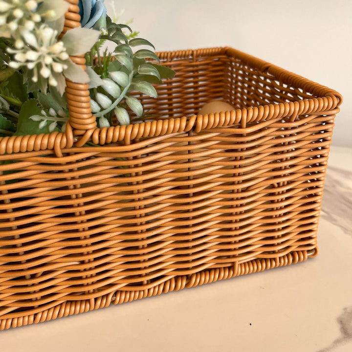 Women Handwoven Basket with Elegant Handle Stornfield