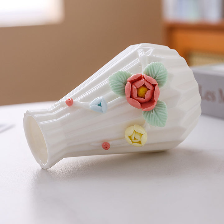 Decorative Floral Ceramic Vase
