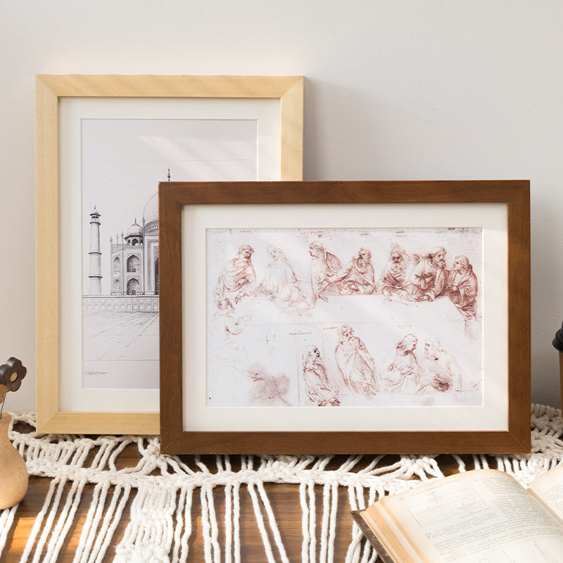 Natural Wood Decorative Picture Frame for Home