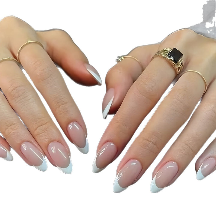 Premium French Tip Press-On Nails Stornfield