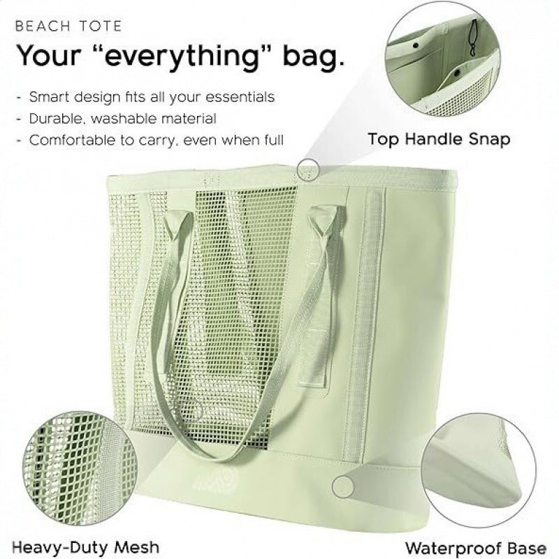 Spacious beach bag with breathable mesh area Stornfield